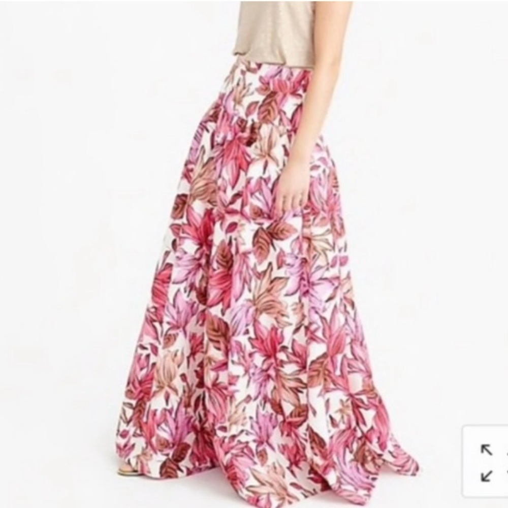 J Crew collection Floral skirt size medium